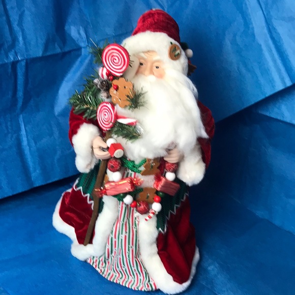 Holiday Vintage Santa Clause St Nick Tree Topper Handmade Poshmark